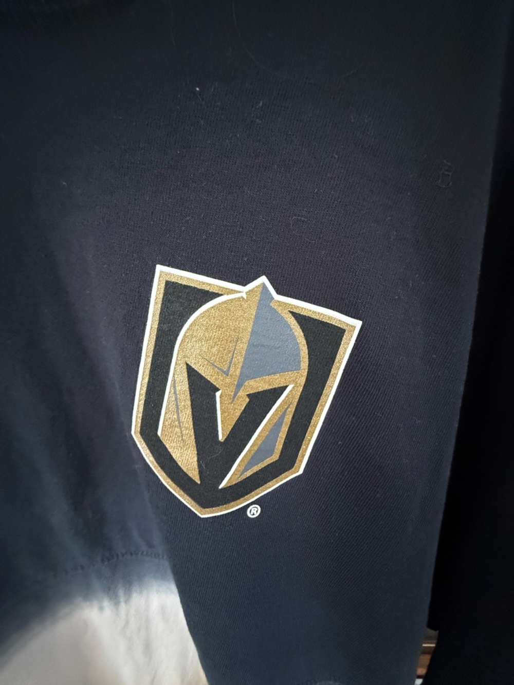 Fanatics Black White Tan Vegas Golden Knights Ombre Long-Sleeve Tee - Picture 3 of 5